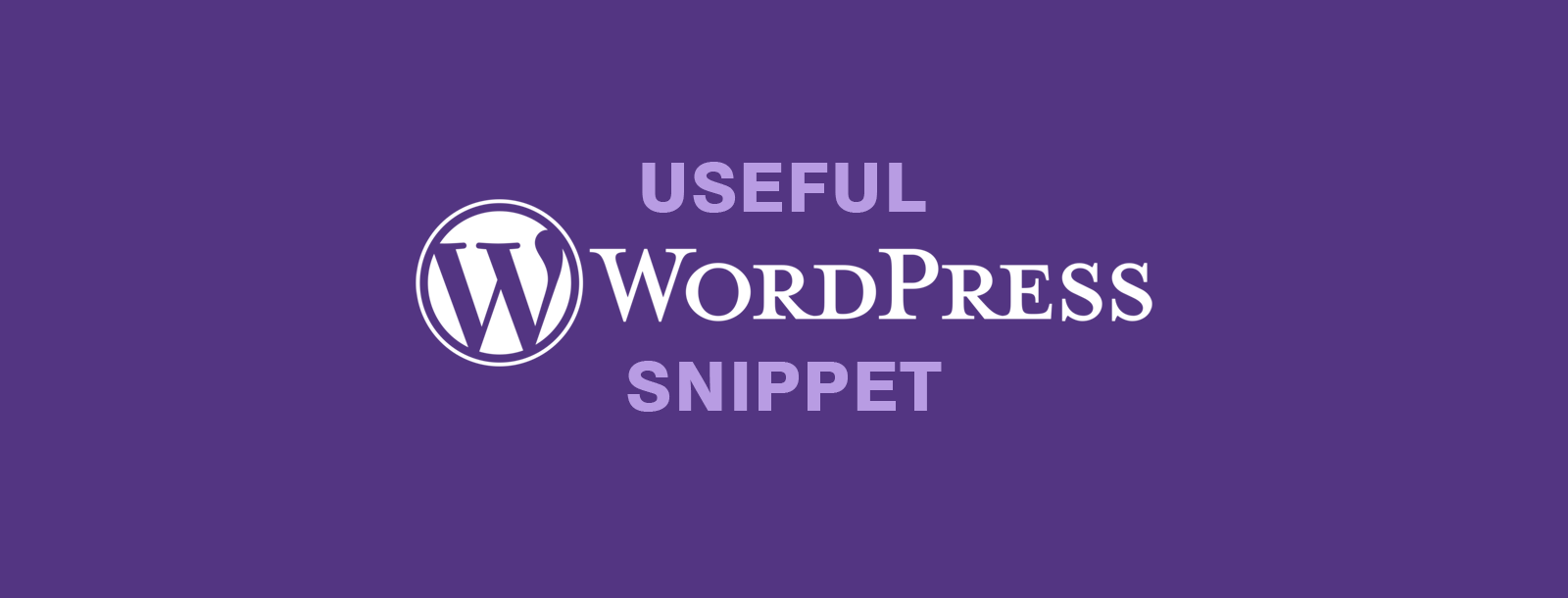 Wordpress Snippet